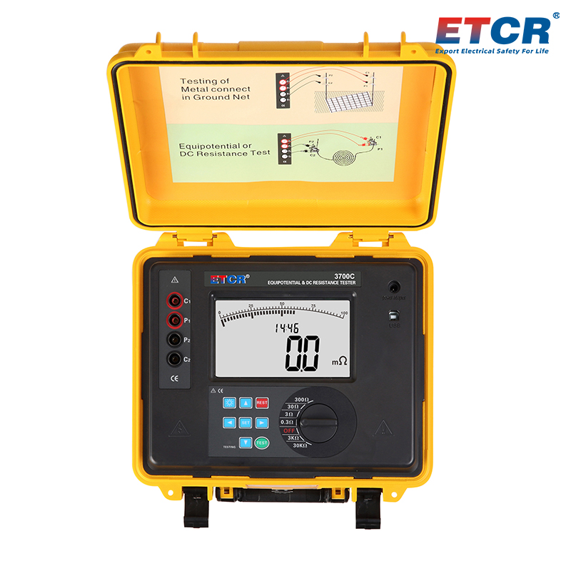 ETCR3700C Equipotential Bonding Resistance Tester